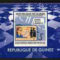 Guinea - Conakry 2009 Chess on Stamps #5 individual imperf deluxe sheetlet unmounted mint. Note this item is privately produced and is offered purely on its thematic appeal