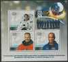 Madagascar 2018 NASA Test Astronauts #2 perf sheet containing three values unmounted mint