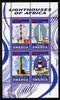 Rwanda 2010 Lighthouses of Africa perf sheetlet containing 4 values unmounted mint