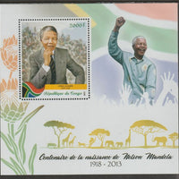 Congo 2018 Nelson Mandela #1 perf sheet containing one value unmounted mint