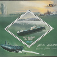 Benin 2015 Submarines perf m/sheet containing one diamond shaped value unmounted mint