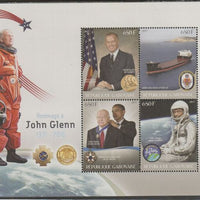 Gabon 2017 John Glenn perf sheet containing four values unmounted mint