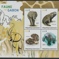 Gabon 2018 Fauna of Gabon perf sheet containing four values unmounted mint