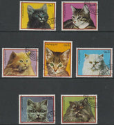 Paraguay 1982 Domestic Cats perf set of 7 fine cds used