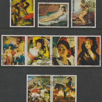 Paraguay 1978 Paintings by Goya perf set of 9 fine cds used