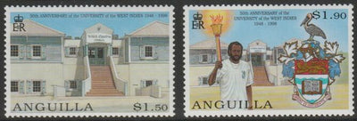 Anguilla 1998 50th Anniversary of University of West Indies perf set of 2 unmounted mint SG 1025-26