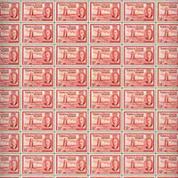 Turks & Caicos Islands 1950 KG6 Caicos Mail (Yacht) 1.5d deep carmine in complete sheet of 60 folded but unmounted mint, SG 223