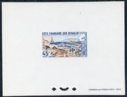 French Somali Coast 1965 Lake Abbe 45f Epreuves de luxe sheet in issued colours unmounted mint, as SG 486