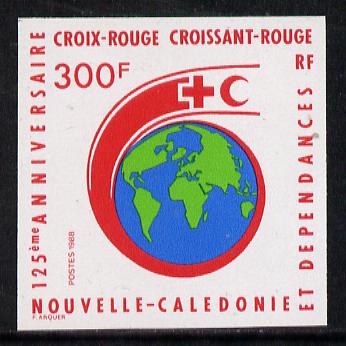 New Caledonia 1988 300f Red Cross 125th Anniversary imperf from limited printing, as SG 829*