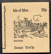 Isle of Man 1973 Peel Castle 30p booklet (stone cover) complete and fine, SG SB3