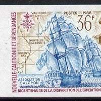 New Caledonia 1988 La Pérouse's Expedition 36f imperf from limited printing unmounted mint, as SG 823