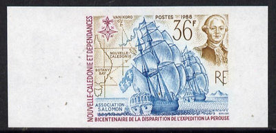 New Caledonia 1988 La Pérouse's Expedition 36f imperf from limited printing unmounted mint, as SG 823