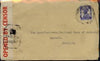 India 1940 cover to USA bearing KG6 3.5a with censor tape & Crown censor mark