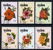 Cuba 1978 Pacific Flowers cto set of 6, SG 2513-18*