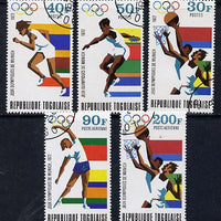 Togo 1972 Olympic Games, Munich set of 5 cto used, SG 887-91*