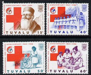 Tuvalu 1988 Red Cross set of 4 unmounted mint, SG 518-21*