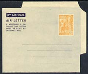 Aerogramme - Gold Coast KG6 6d air letter form unused, light diagonal crease