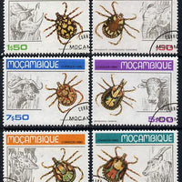 Mozambique 1980 Ticks cto set of 6 SG 797-802*