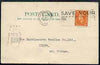 Great Britain 1948 Commercial postcard bearing KG6 2d pale orange with 'D' perfin (Debenham & Company), light creases