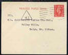 Great Britain 1948 Commercial postcard bearing KG6 1d pale scarlet with 'D' perfin (Debenham & Company), triangular W1 cancel