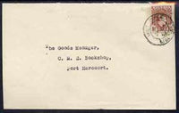 Nigeria 1952 local cover bearing KG6 1.5d brown cancelled IKOT EKPENE