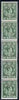 St Lucia 1938-48 KG6 1/2d green perf 14.5 x 14 coil strip of 5 with coil join, one stamp folded over for display, superb unmounted mint. as SG 128