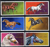 Umm Al Qiwain 1972 Horses set of 6 cto used, Mi 496-501*