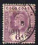 Gold Coast 1902 KE7 Crown CA 6d used SG43