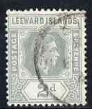 Leeward Islands 1938-51 KG6 2d grey used SG103/a