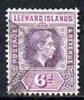 Leeward Islands 1938-51 KG6 6d purple & magenta used SG109b