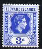 Leeward Islands 1938-51 KG6 3d blue mounted mint SG108