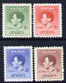 Papua 1937 KG6 Coronation set of 4 mounted mint SG154-57