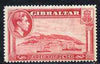 Gibraltar 1938-51 KG6 1.5d carmine P14 mounted mint SG123