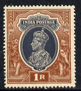 India 1937-40 KG6 1r unmounted mint SG 259*