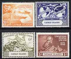 Cayman Islands 1949 KG6 75th Anniversary of Universal Postal Union set of 4 mounted mint, SG131-34