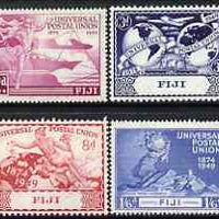 Fiji 1949 KG6 75th Anniversary of Universal Postal Union set of 4 mounted mint, SG 272-75