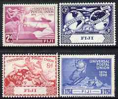 Fiji 1949 KG6 75th Anniversary of Universal Postal Union set of 4 mounted mint, SG 272-75