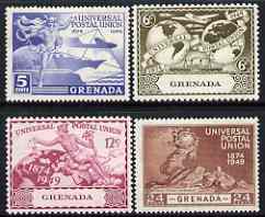 Grenada 1949 KG6 75th Anniversary of Universal Postal Union set of 4 mounted mint, SG 168-71