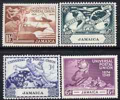 Jamaica 1949 KG6 75th Anniversary of Universal Postal Union set of 4 mounted mint, SG145-48