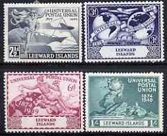 Leeward Islands 1949 KG6 75th Anniversary of Universal Postal Union set of 4 mounted mint, SG 119-22