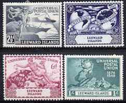 Leeward Islands 1949 KG6 75th Anniversary of Universal Postal Union set of 4 mounted mint, SG 119-22