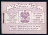 Canada 1950 KG6 Booklet 25c purple bi-lingual cover usual rusting around staple SG SB44a