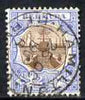 Bermuda 1906-10 KE7 2 1/2d brown & ultramarine, good used almost complete Hamilton cds, SG 40