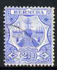 Bermuda 1910 KE7 Dry Dock 2 1/2d blue fine used, SG 41