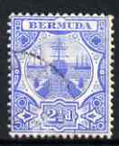 Bermuda 1910 KE7 Dry Dock 2 1/2d blue fine used, SG 41