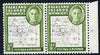 Falkland Islands Dependencies 1946-49 KG6 Thin Maps 1/2d horiz pair one stamp with 'dot on T' variety, unmounted mint but tiny mark on one, SG G9var