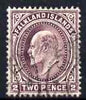 Falkland Islands 1904-12 KE7 2d purple used SG45