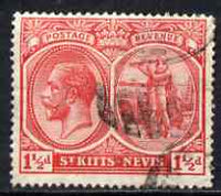 St Kitts-Nevis 1921-29 KG5 Script CA Columbus 1.5d red used SG40