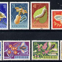 Rumania 1963 Bee-Keeping & Silkworm Breeding set of 8 unmounted mint, SG 3080-87, Mi 2214-21*