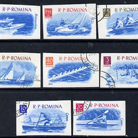 Rumania 1962 Boating & Sailing imperf set of 8, SG 2926-33, Mi 2056-64*